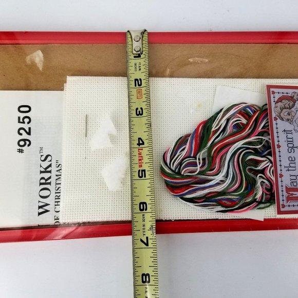 Cross Stitch Sign Phrase Frame Kit 9250 Spirit Christmas Fill Heart Home Decor - Picture 8 of 9